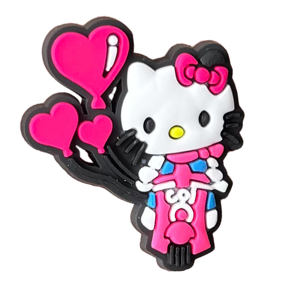 Hello Kitty Series Charms - For Crocs Shoes EVA Bogg Bag Accessories