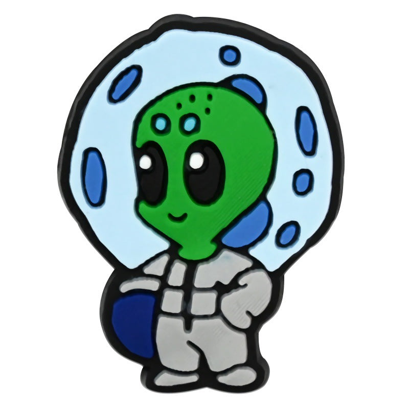 Cartoon alien Series Charms - For Crocs Shoes EVA Bogg Bag Accessories