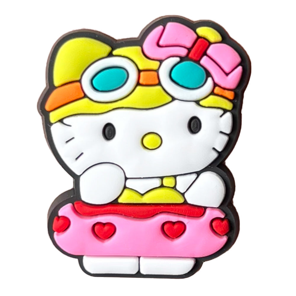 Hello Kitty Series Charms - For Crocs Shoes EVA Bogg Bag Accessories