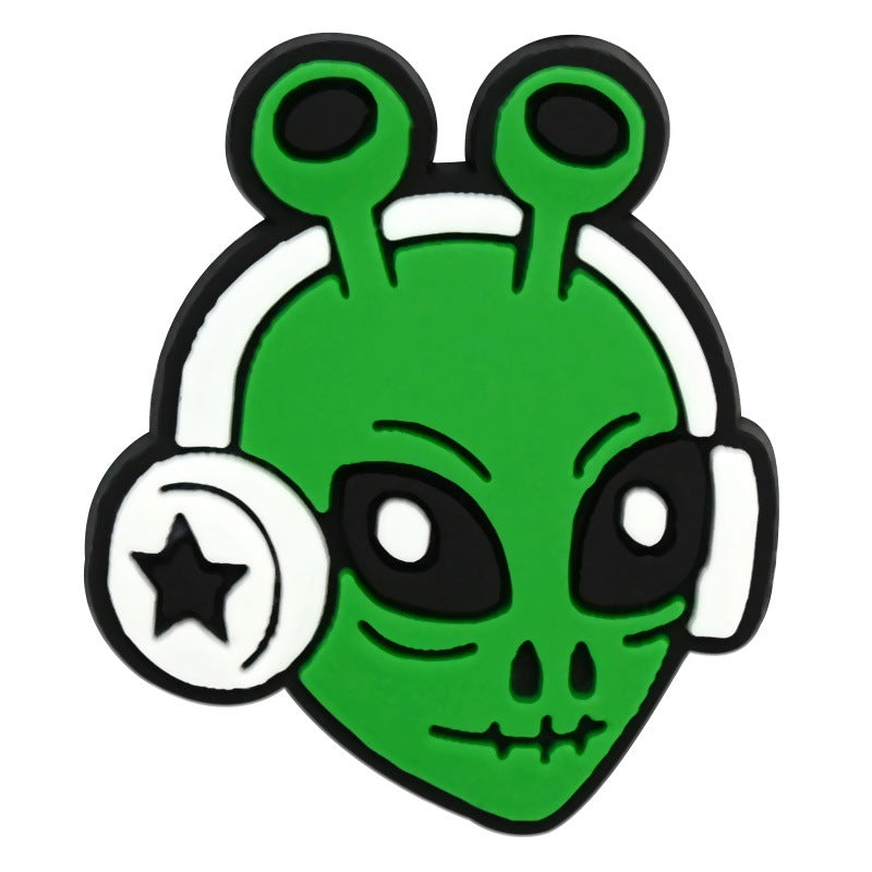 Cartoon alien Series Charms - For Crocs Shoes EVA Bogg Bag Accessories