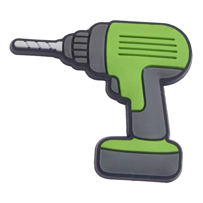 11Pcs Animated Tool DIY Ideas Series Charms - For Crocs Shoes EVA Bogg Bag Accessories