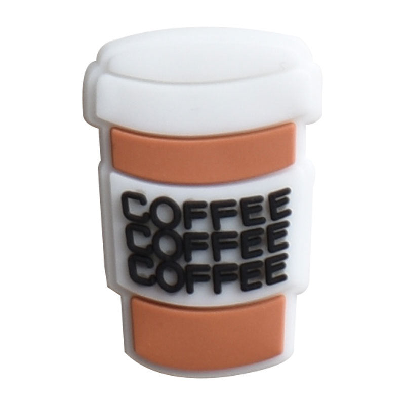 12pcs Coffee DIY Ideas Series Charms - For Crocs Shoes EVA Bogg Bag Accessories