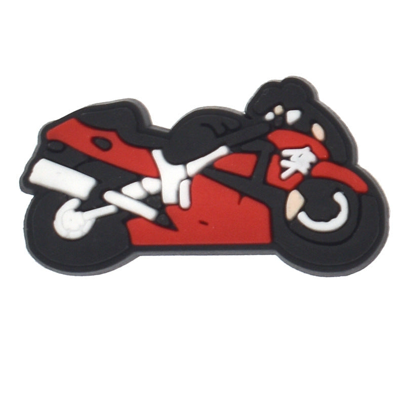 15PCS Motorcycle Racing DIY Ideas Series Charms - For Crocs Shoes EVA Bogg Bag Accessories