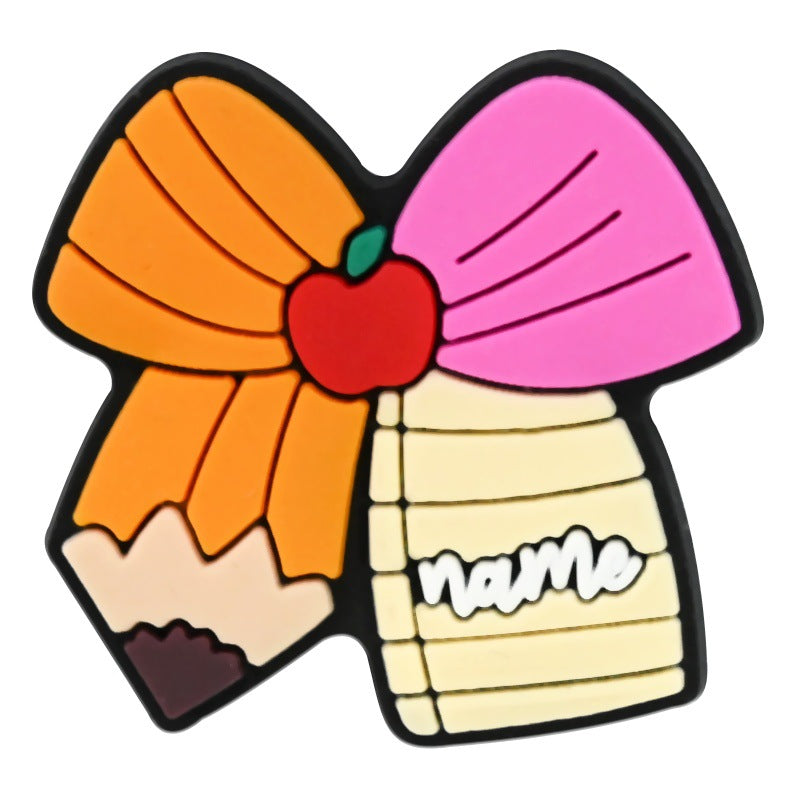 16Pcs Teachers' Day DIY Ideas Series Charms - For Crocs Shoes EVA Bogg Bag Accessories