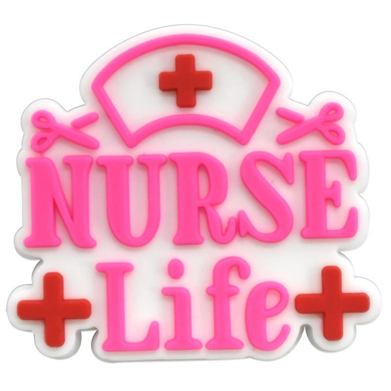 Nurse Series Charms - For Crocs Shoes EVA Bogg Bag Accessories