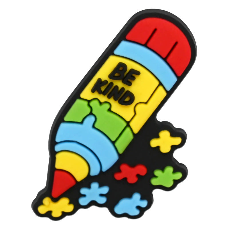 Autism Series Charms - For Crocs Shoes EVA Bogg Bag Accessories