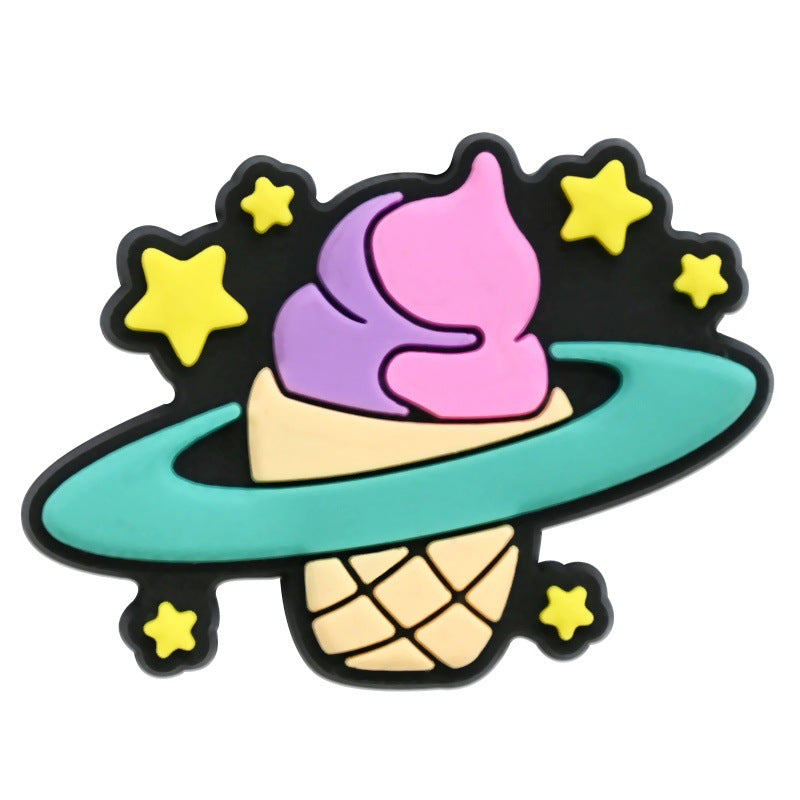 15pcs Small Planet DIY Ideas Series Charms - For Crocs Shoes EVA Bogg Bag Accessories