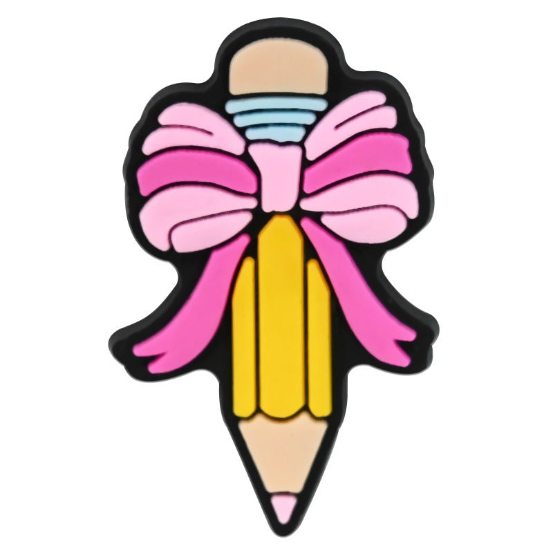 16Pcs Teachers' Day DIY Ideas Series Charms - For Crocs Shoes EVA Bogg Bag Accessories