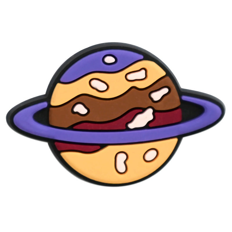 15pcs Small Planet DIY Ideas Series Charms - For Crocs Shoes EVA Bogg Bag Accessories