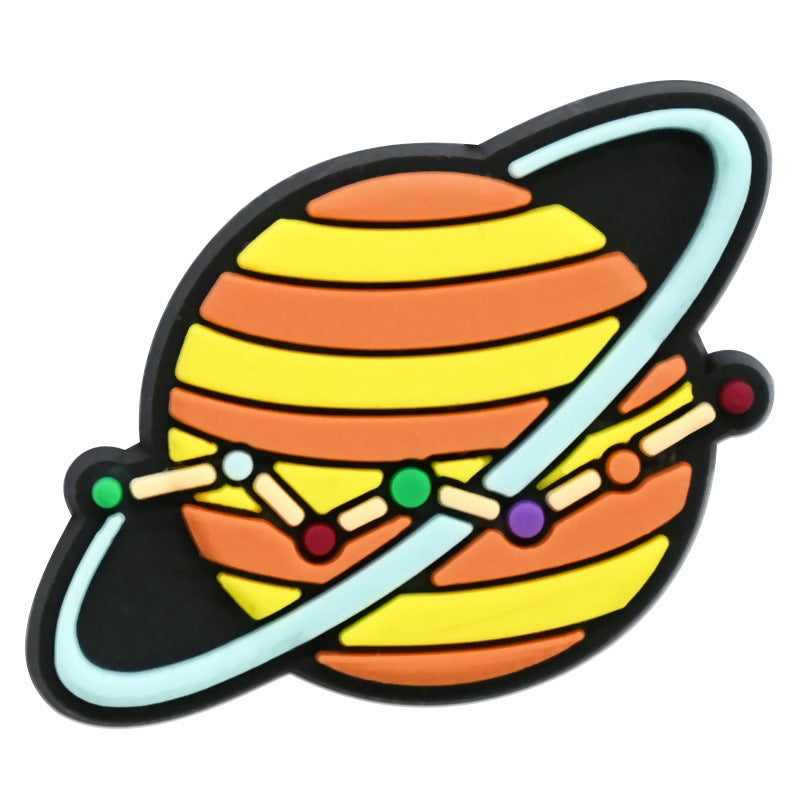 15pcs Small Planet DIY Ideas Series Charms - For Crocs Shoes EVA Bogg Bag Accessories