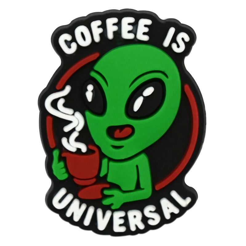 Cartoon alien Series Charms - For Crocs Shoes EVA Bogg Bag Accessories