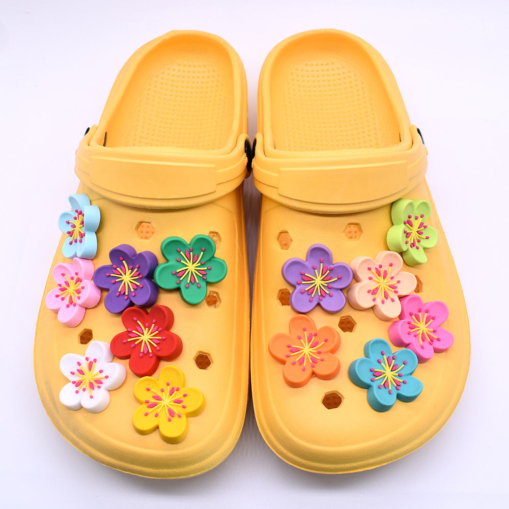3D Flowers Series Charms - For Crocs Shoes EVA Bogg Bag Accessories