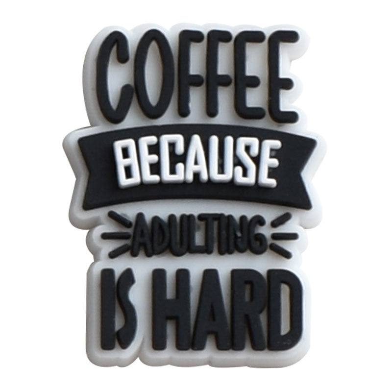 12pcs Coffee DIY Ideas Series Charms - For Crocs Shoes EVA Bogg Bag Accessories