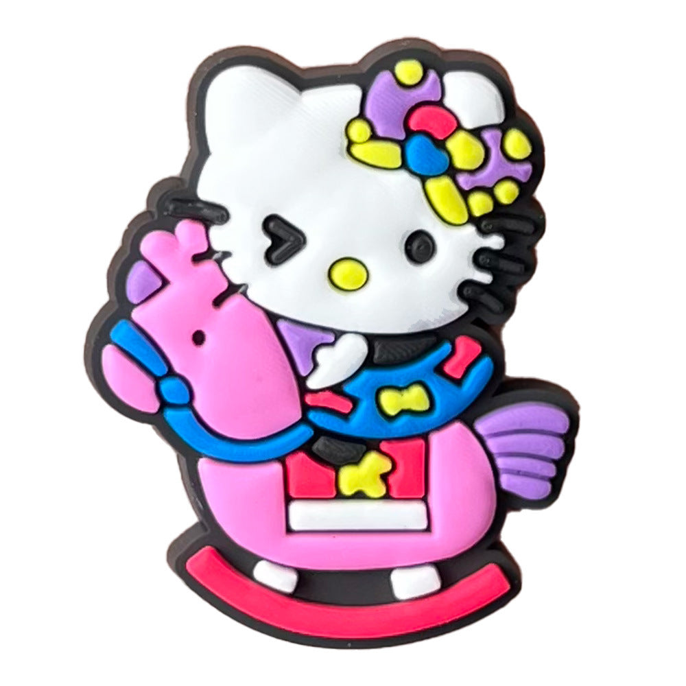 Hello Kitty Series Charms - For Crocs Shoes EVA Bogg Bag Accessories