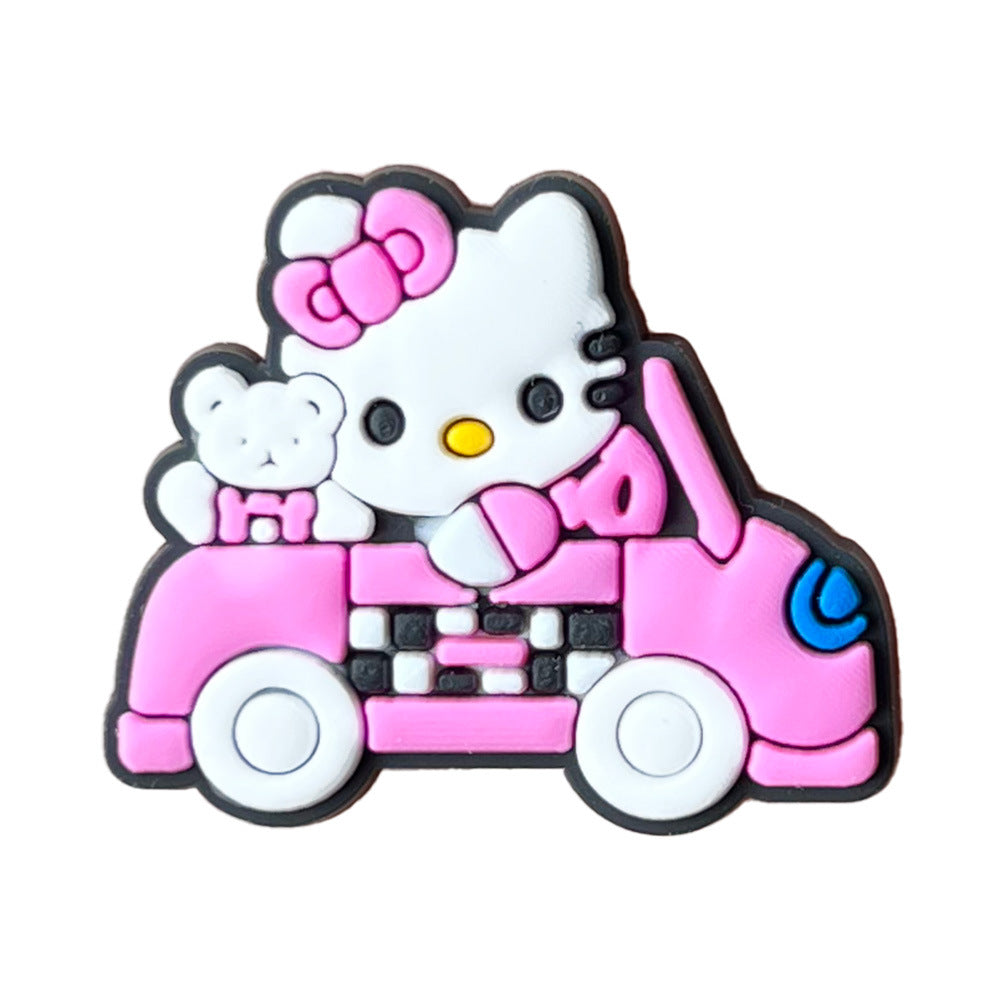 Hello Kitty Series Charms - For Crocs Shoes EVA Bogg Bag Accessories