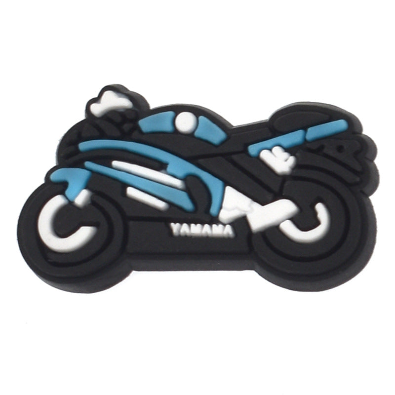 15PCS Motorcycle Racing DIY Ideas Series Charms - For Crocs Shoes EVA Bogg Bag Accessories