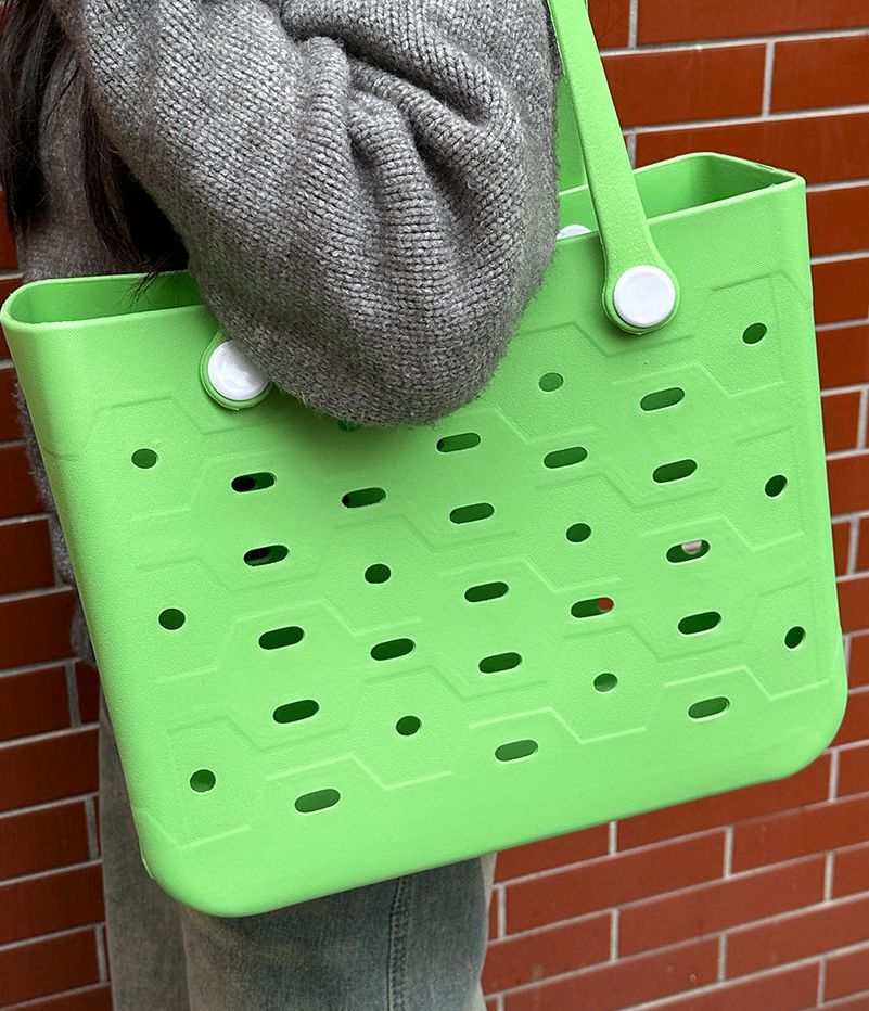 Beach Bag Rubber Tote Bag Waterproof Open Large Rubber Beach Bag for Pool Travel Beach Sports