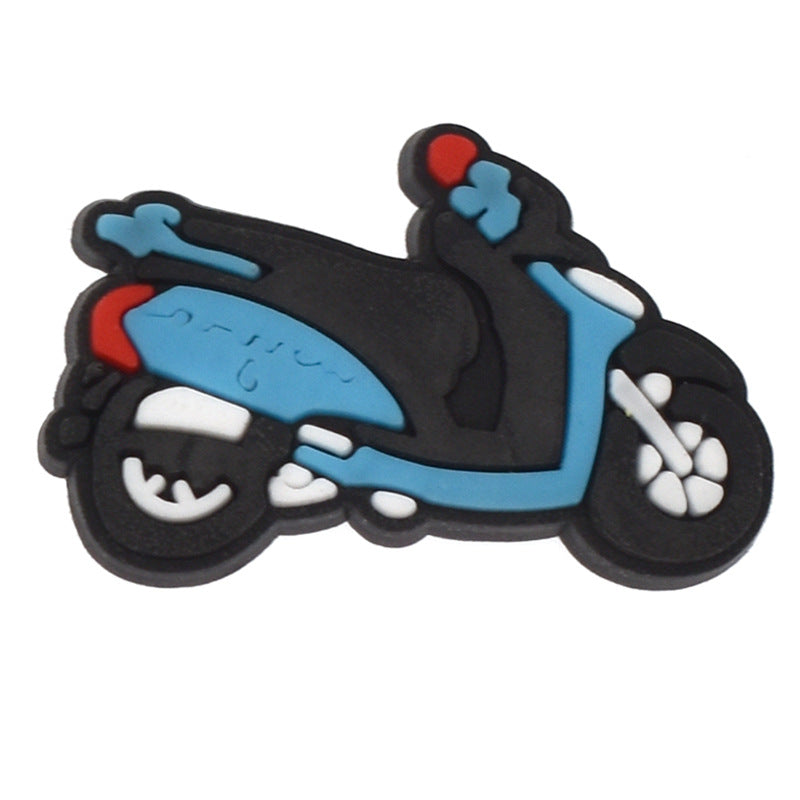 15PCS Motorcycle Racing DIY Ideas Series Charms - For Crocs Shoes EVA Bogg Bag Accessories