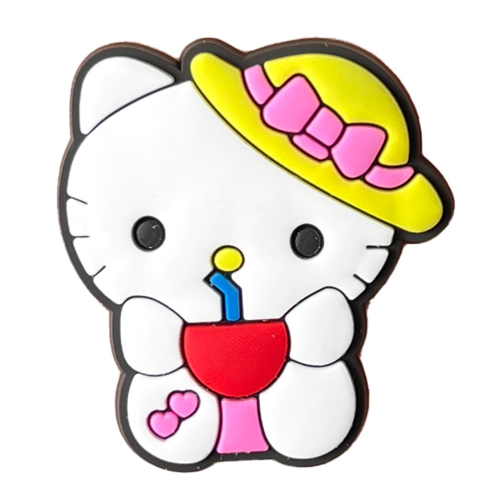 Hello Kitty Series Charms - For Crocs Shoes EVA Bogg Bag Accessories