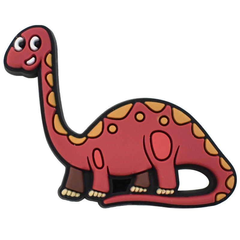 12pcs Animated Dinosaur DIY Ideas Series Charms - For Crocs Shoes EVA Bogg Bag Accessories