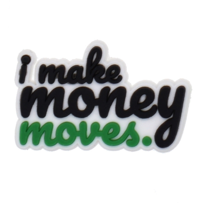 15Pcs US Dollar DIY Ideas Series Charms - For Crocs Shoes EVA Bogg Bag Accessories