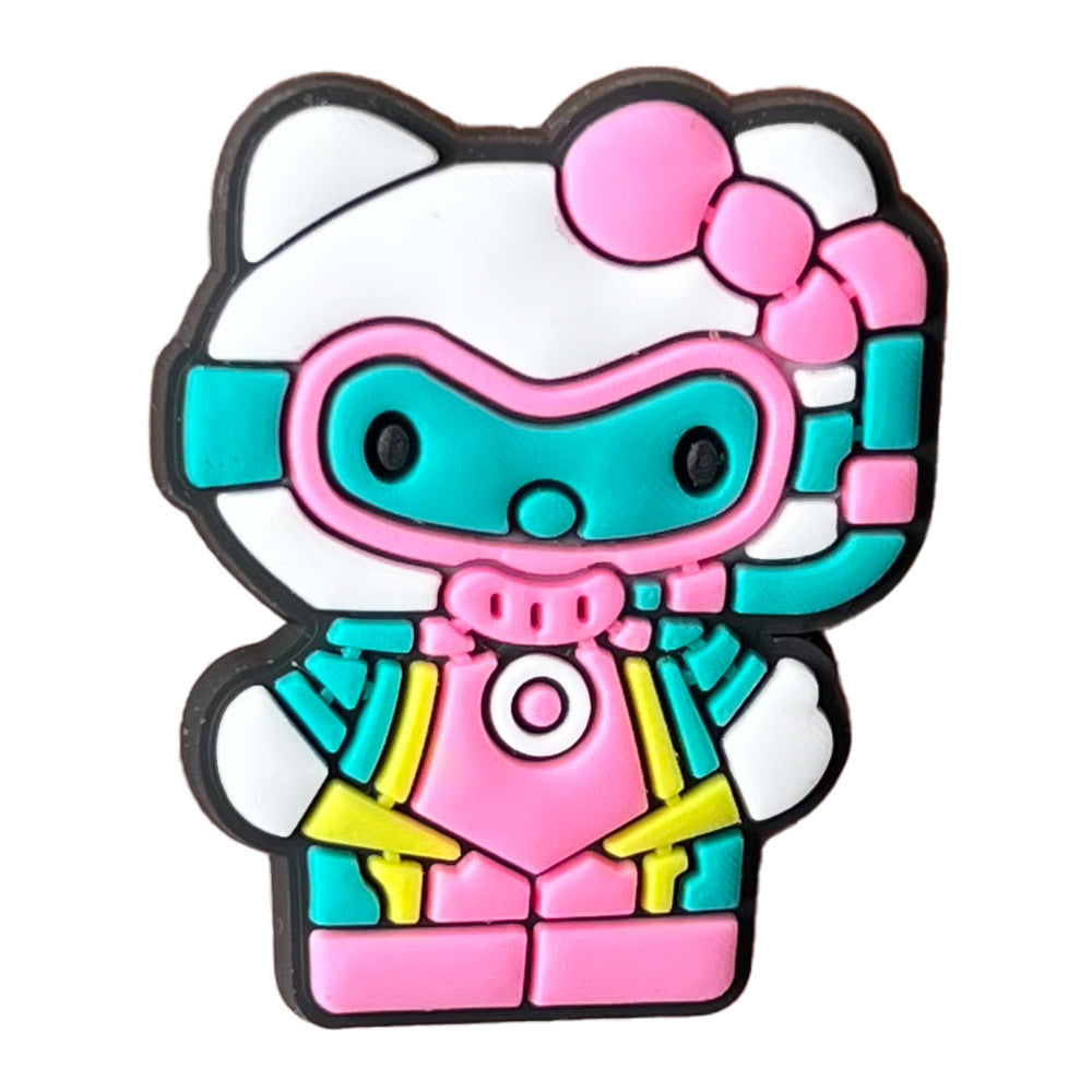 Hello Kitty Series Charms - For Crocs Shoes EVA Bogg Bag Accessories