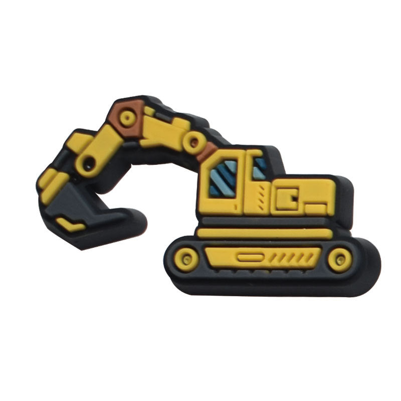 12PCS Animated Digger DIY Ideas Series Charms - For Crocs Shoes EVA Bogg Bag Accessories
