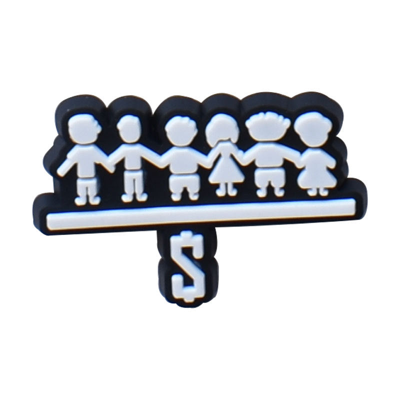 15Pcs US Dollar DIY Ideas Series Charms - For Crocs Shoes EVA Bogg Bag Accessories