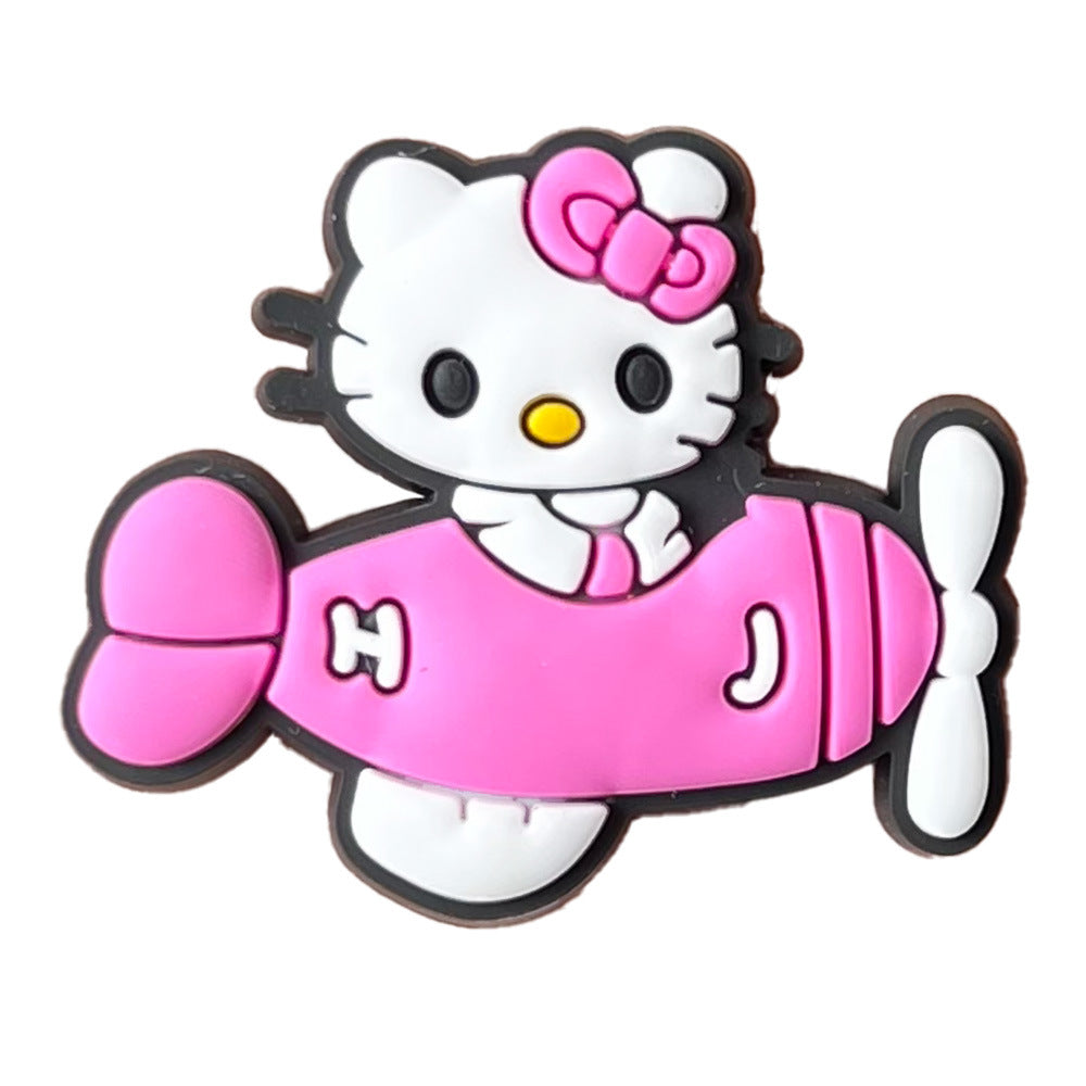 Hello Kitty Series Charms - For Crocs Shoes EVA Bogg Bag Accessories