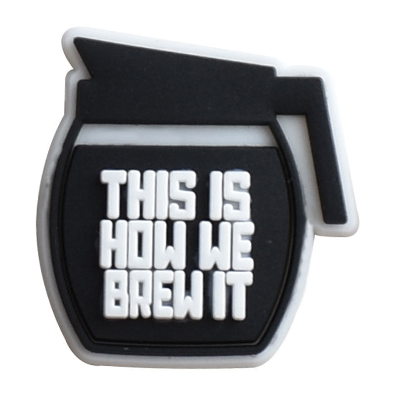 12pcs Coffee DIY Ideas Series Charms - For Crocs Shoes EVA Bogg Bag Accessories