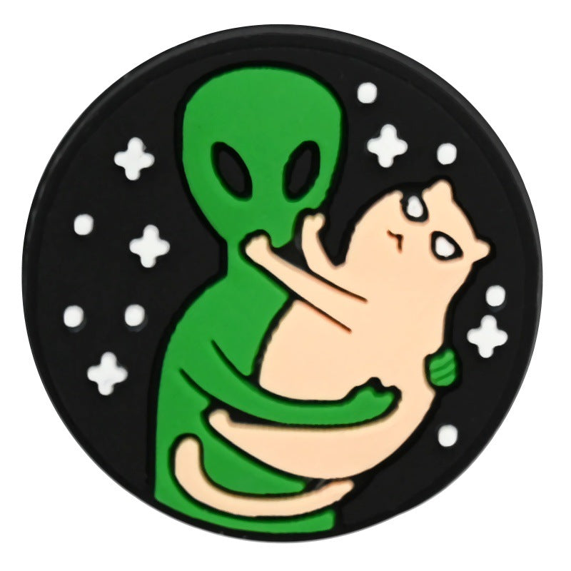 Cartoon alien Series Charms - For Crocs Shoes EVA Bogg Bag Accessories