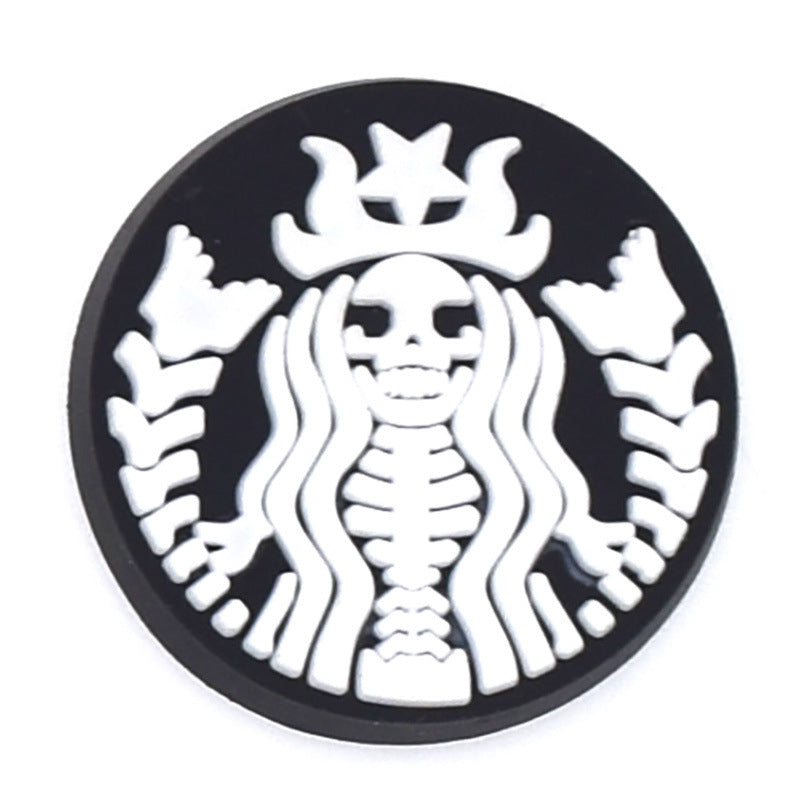 12pcs Coffee DIY Ideas Series Charms - For Crocs Shoes EVA Bogg Bag Accessories