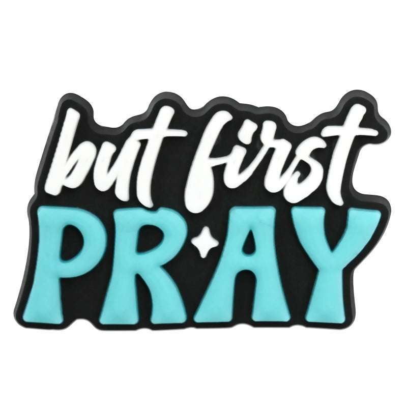 15Pcs English phrases DIY Ideas Series Charms - For Crocs Shoes EVA Bogg Bag Accessories