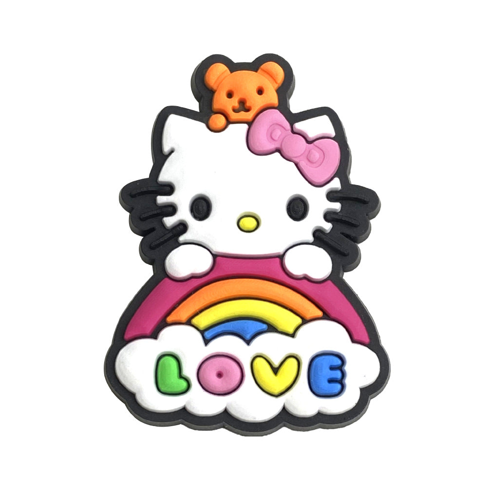 Hello Kitty Series Charms - For Crocs Shoes EVA Bogg Bag Accessories