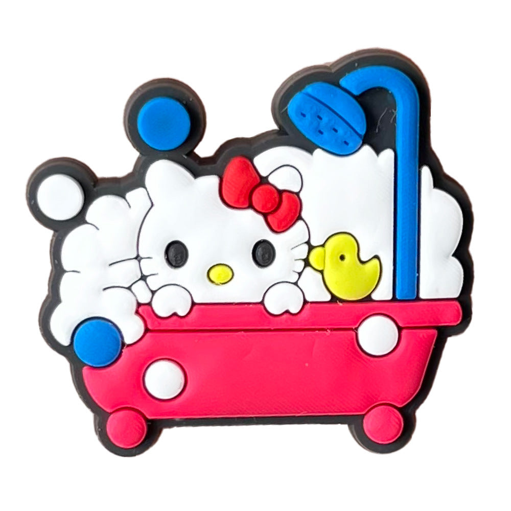 Hello Kitty Series Charms - For Crocs Shoes EVA Bogg Bag Accessories