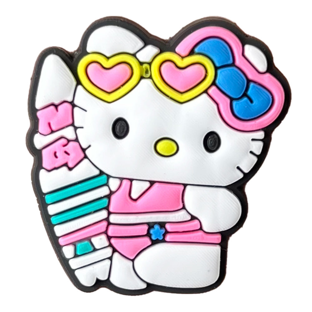 Hello Kitty Series Charms - For Crocs Shoes EVA Bogg Bag Accessories