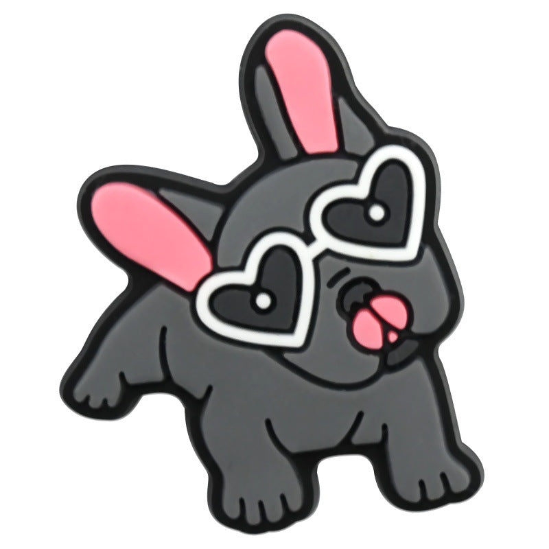 14PCS Adorable Puppy DIY Ideas Series Charms - For Crocs Shoes EVA Bogg Bag Accessories