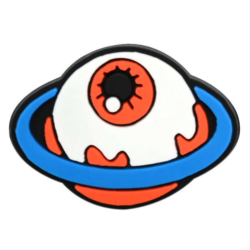 Cartoon alien Series Charms - For Crocs Shoes EVA Bogg Bag Accessories