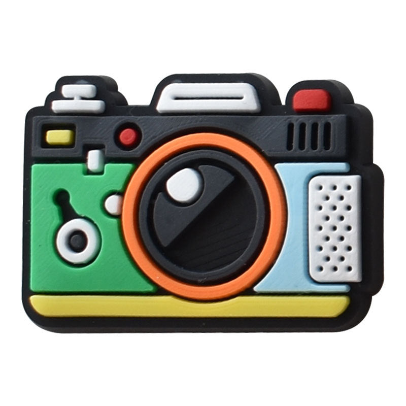 12Pcs Outdoor action camera DIY Ideas Series Charms - For Crocs Shoes EVA Bogg Bag Accessories