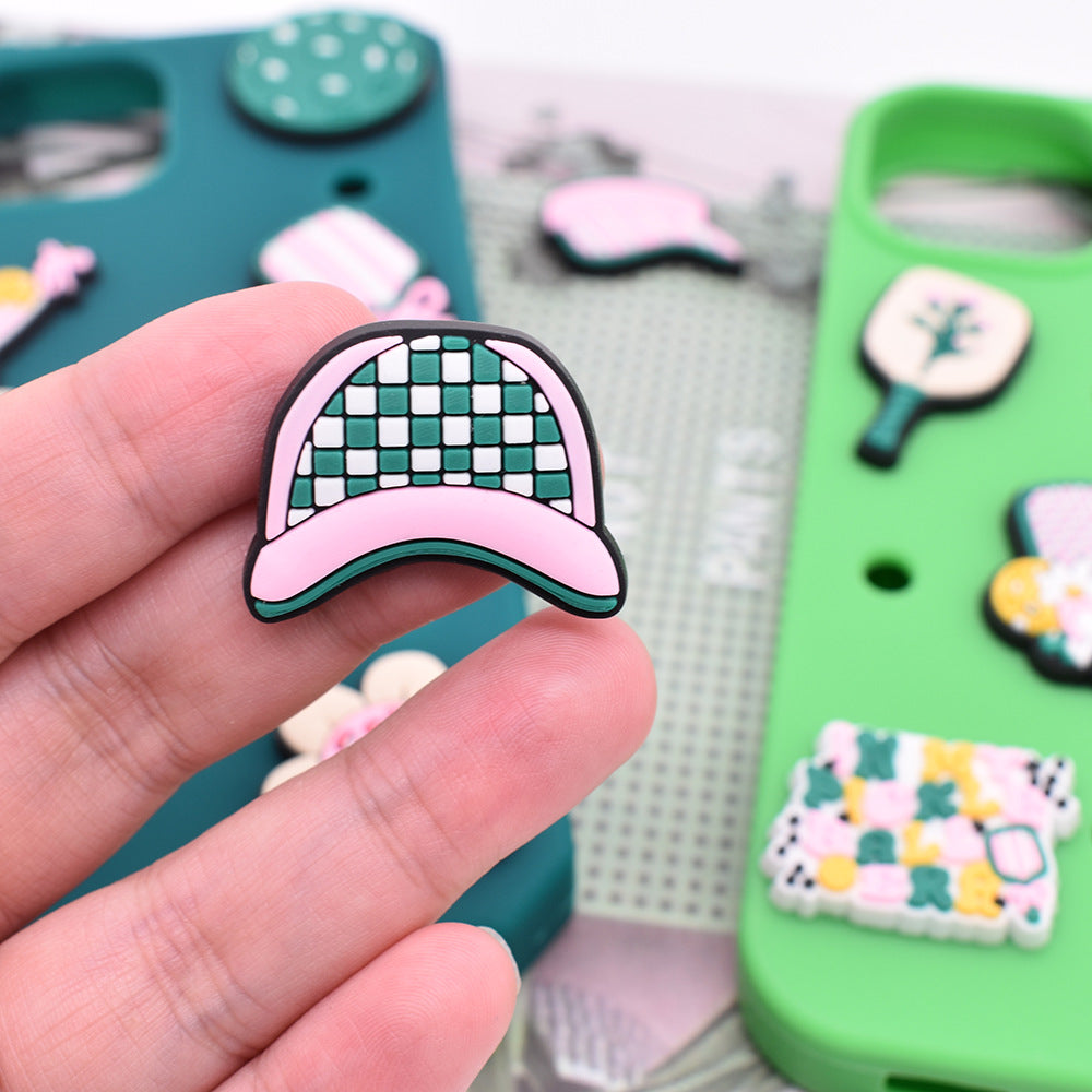 Pickleball Series Charms - For Crocs Shoes EVA Bogg Bag Accessories