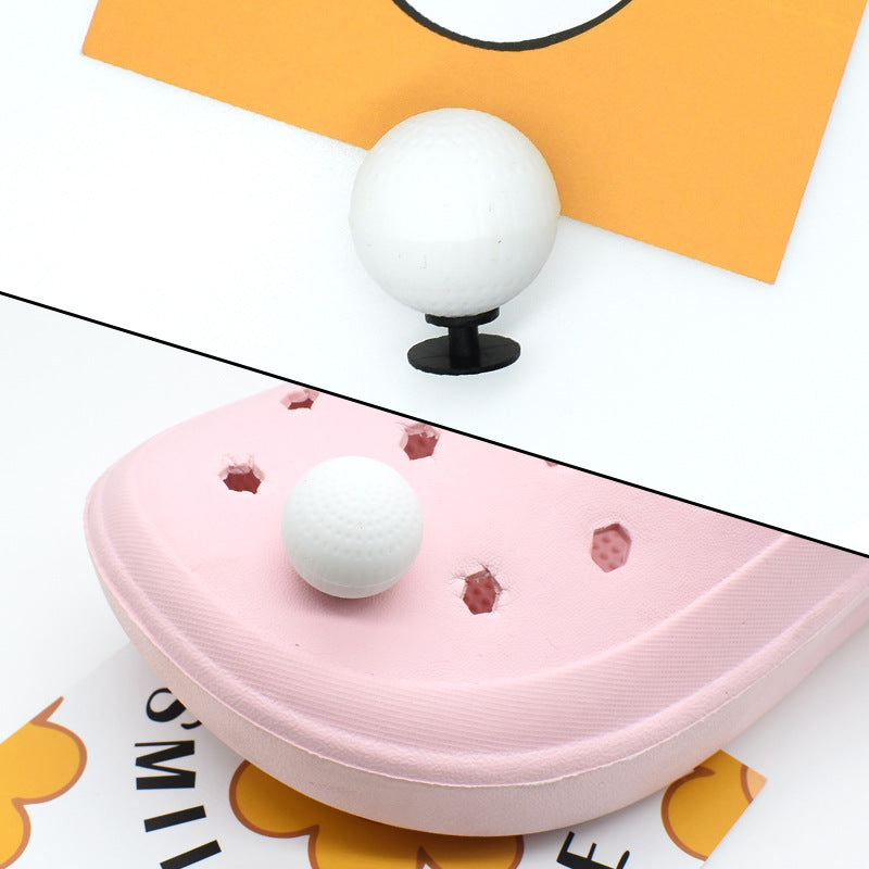 3D Cartoon Ball Sports DIY Ideas Series Charms - For Crocs Shoes EVA Bogg Bag Accessories