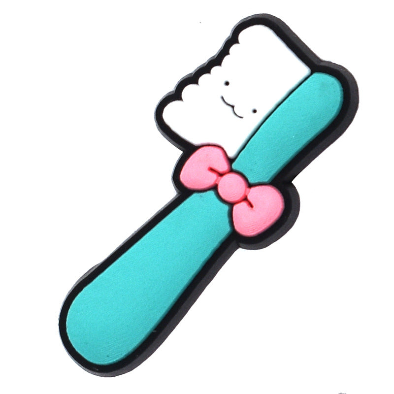 16pcs Protect Your Teeth DIY Ideas Series Charms - For Crocs Shoes EVA Bogg Bag Accessories