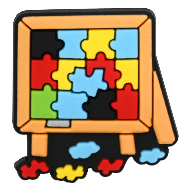 Autism Series Charms - For Crocs Shoes EVA Bogg Bag Accessories