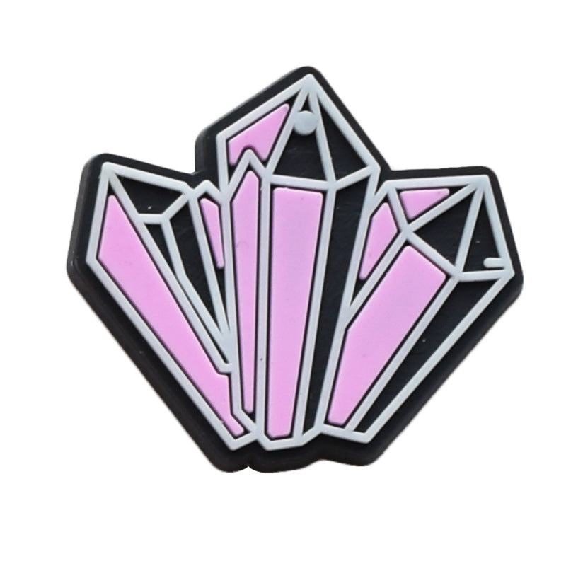 12pcs Halloween Garden Shoes - Black DIY Ideas Series Charms - For Crocs Shoes EVA Bogg Bag Accessories