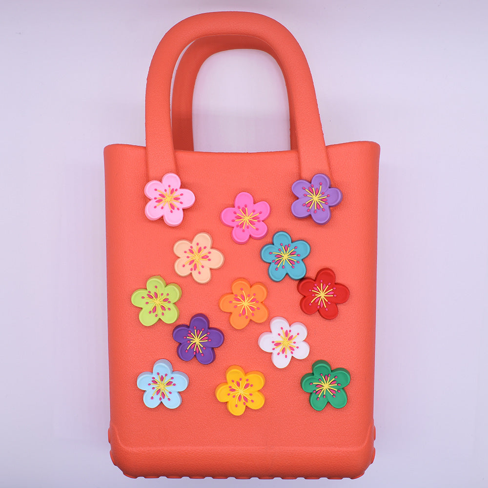 3D Flowers Series Charms - For Crocs Shoes EVA Bogg Bag Accessories