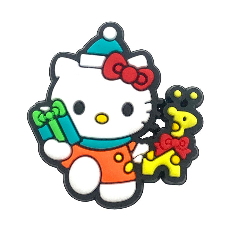 Hello Kitty Series Charms - For Crocs Shoes EVA Bogg Bag Accessories