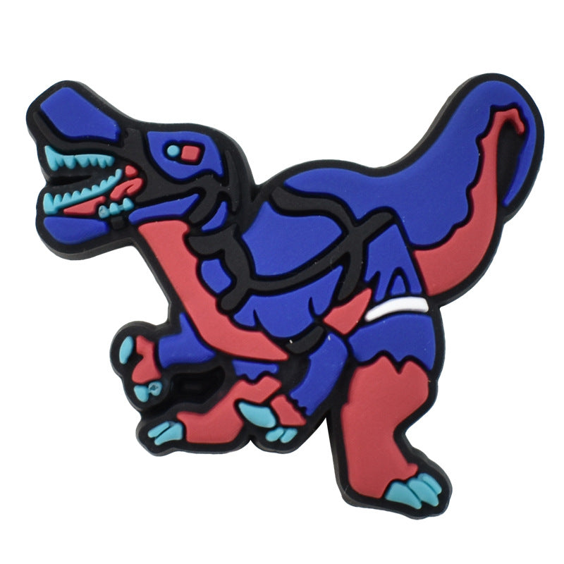 12pcs Animated Dinosaur DIY Ideas Series Charms - For Crocs Shoes EVA Bogg Bag Accessories