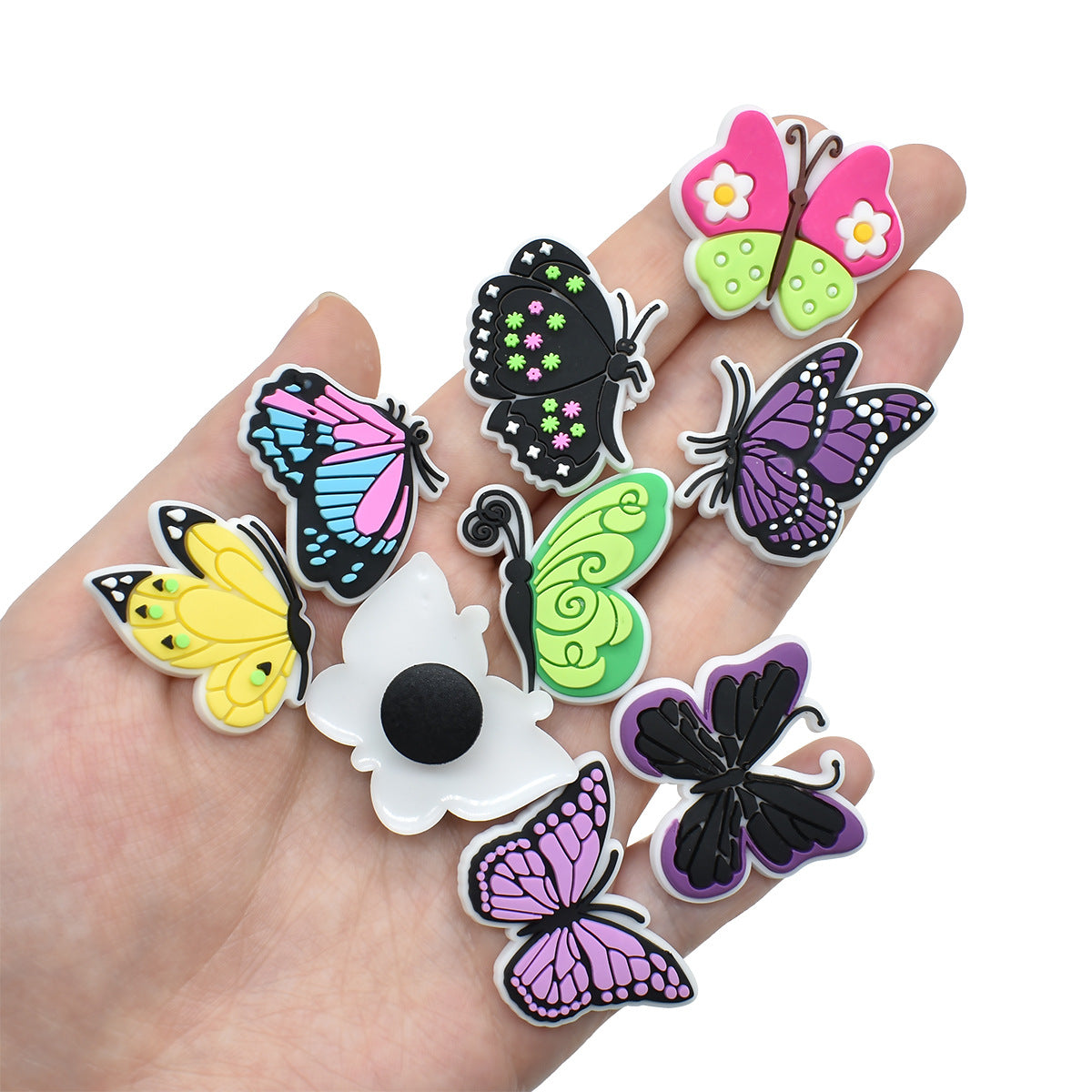 Butterfly Series Charms - For Crocs Shoes EVA Bogg Bag Accessories