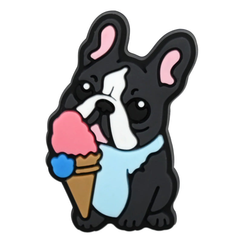 14PCS Adorable Puppy DIY Ideas Series Charms - For Crocs Shoes EVA Bogg Bag Accessories