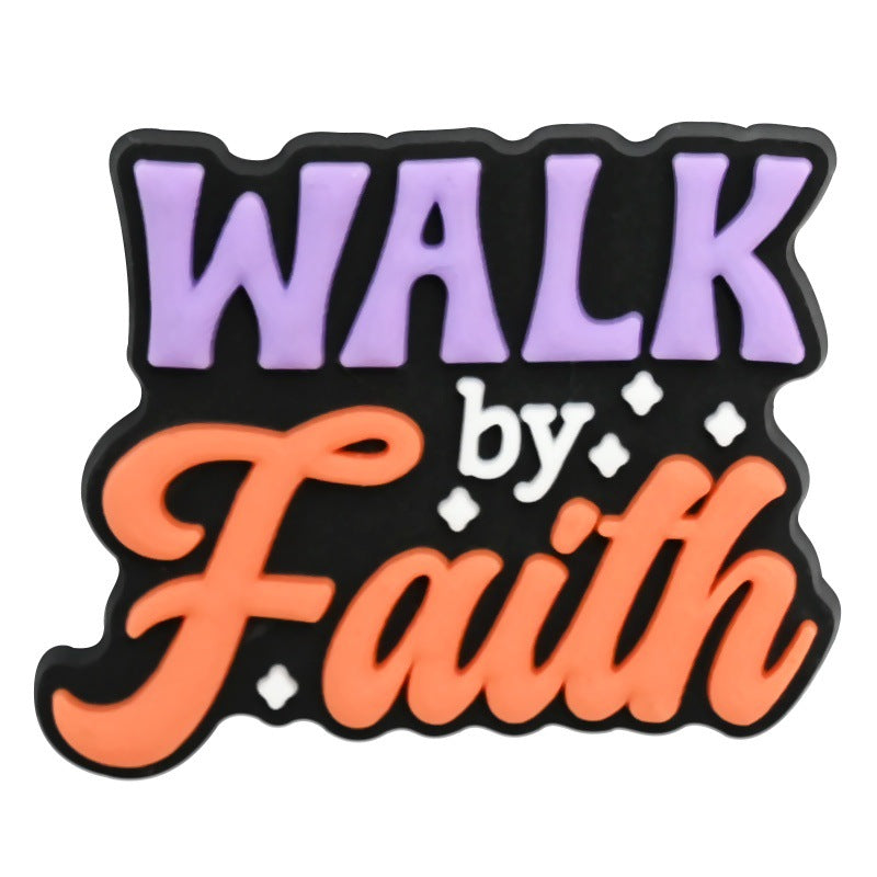 15Pcs English phrases DIY Ideas Series Charms - For Crocs Shoes EVA Bogg Bag Accessories